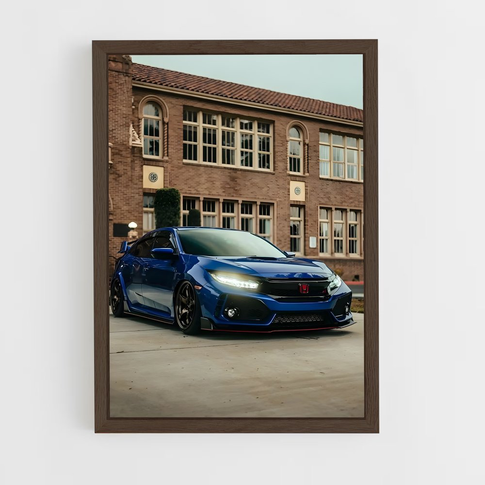 Poster Civic Blue Fury – affiche Honda (vue 5)